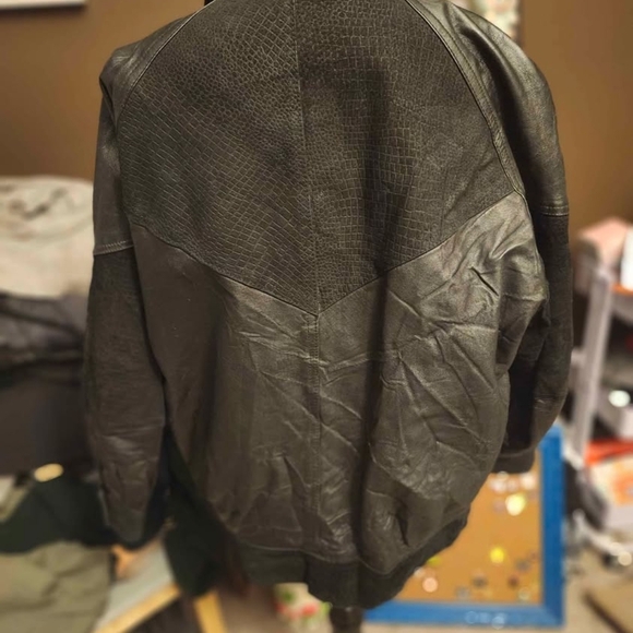 BB Dakota Vintage Black Leather Jacket - Picture 3 of 3